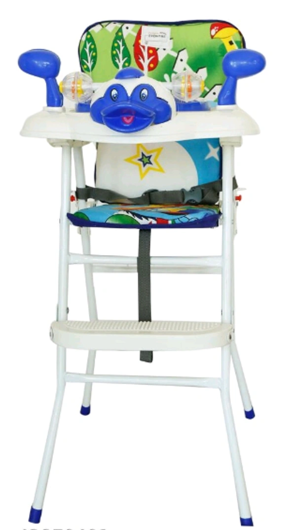 EVOHOME  Babies 7 Levels Smart FeedingCushion/ ToddlerTable Chair Easy Fold Feed Baby Chair, Infant Dinning High Chair for Room/ Living/Dinning - 1 to 2 Years, Blue